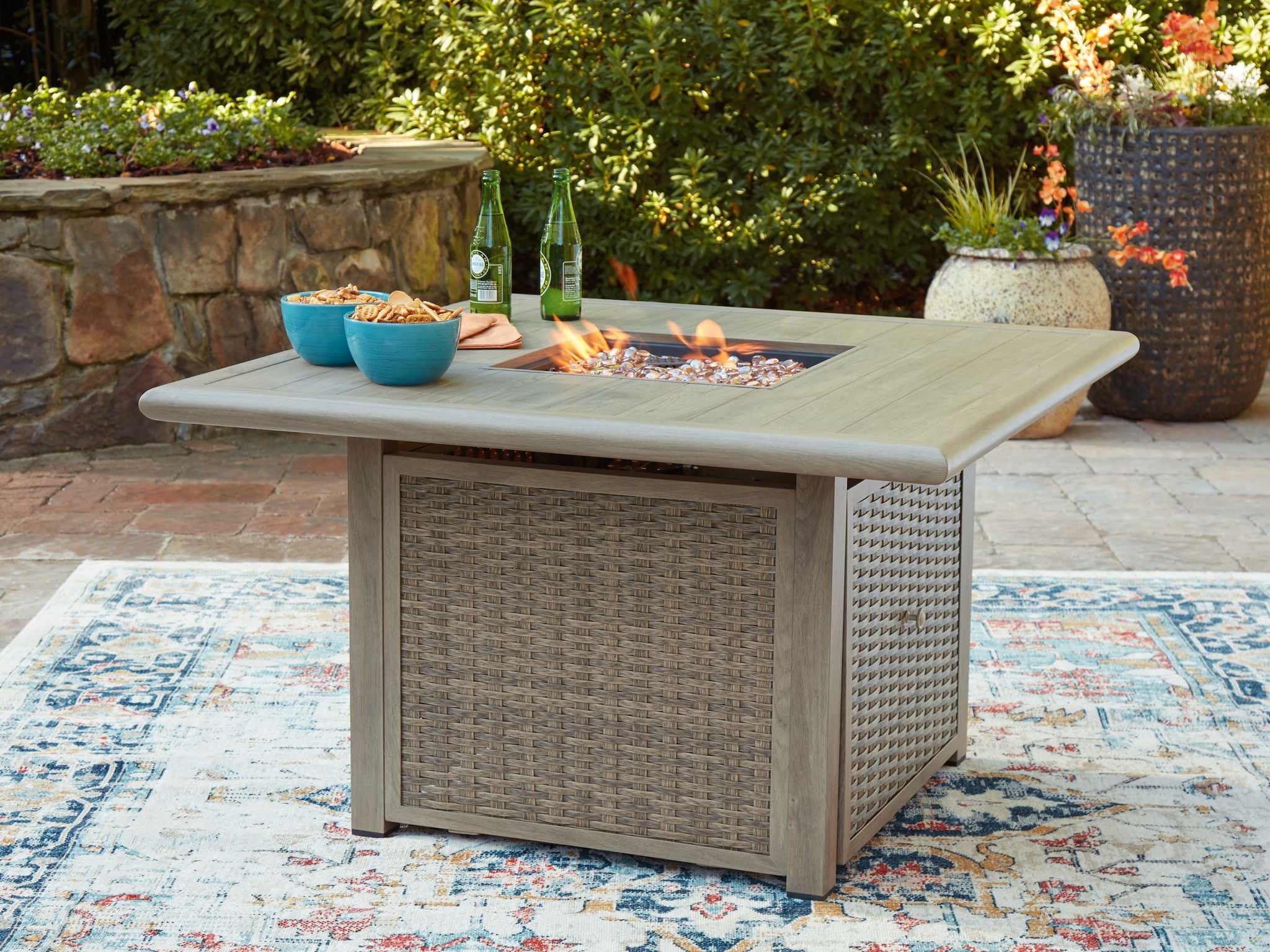 Sentiers de la Falaise - Table Foyer Carrée - Beige