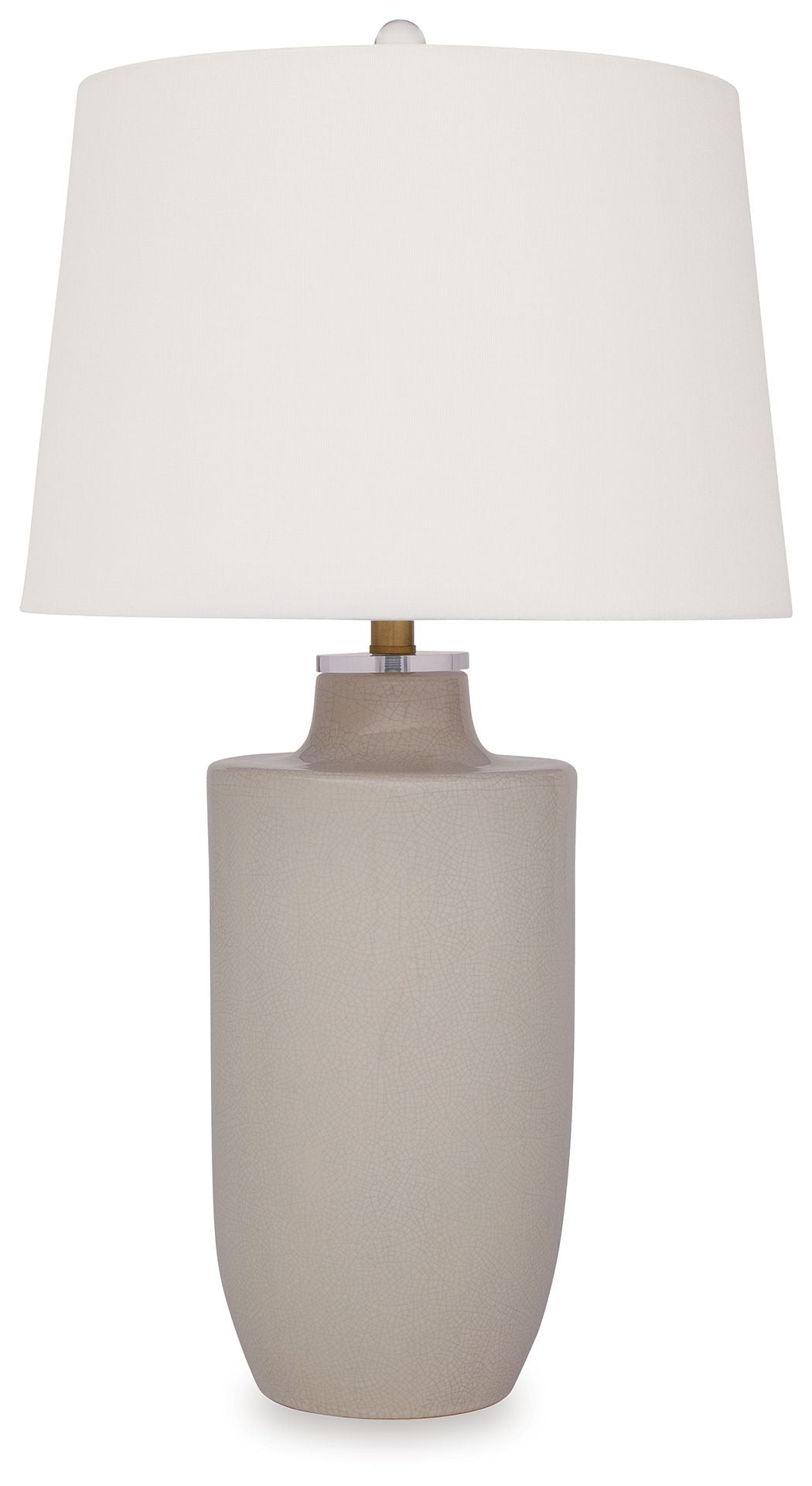 Cylener - Lampe de table en céramique - Blanc cassé
