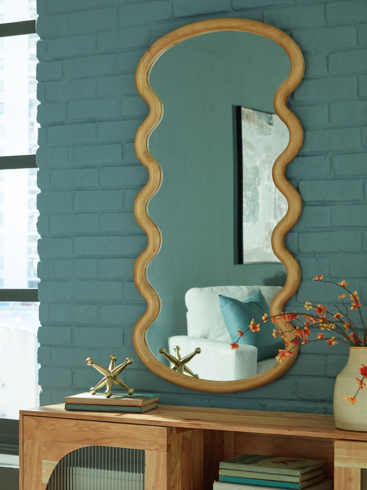 Serendis - Miroir décoratif - Marron