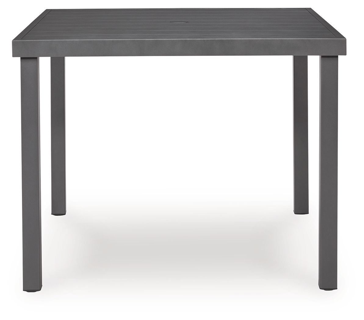 Rocky Creek - Table à manger carrée avec option parasol - Gris