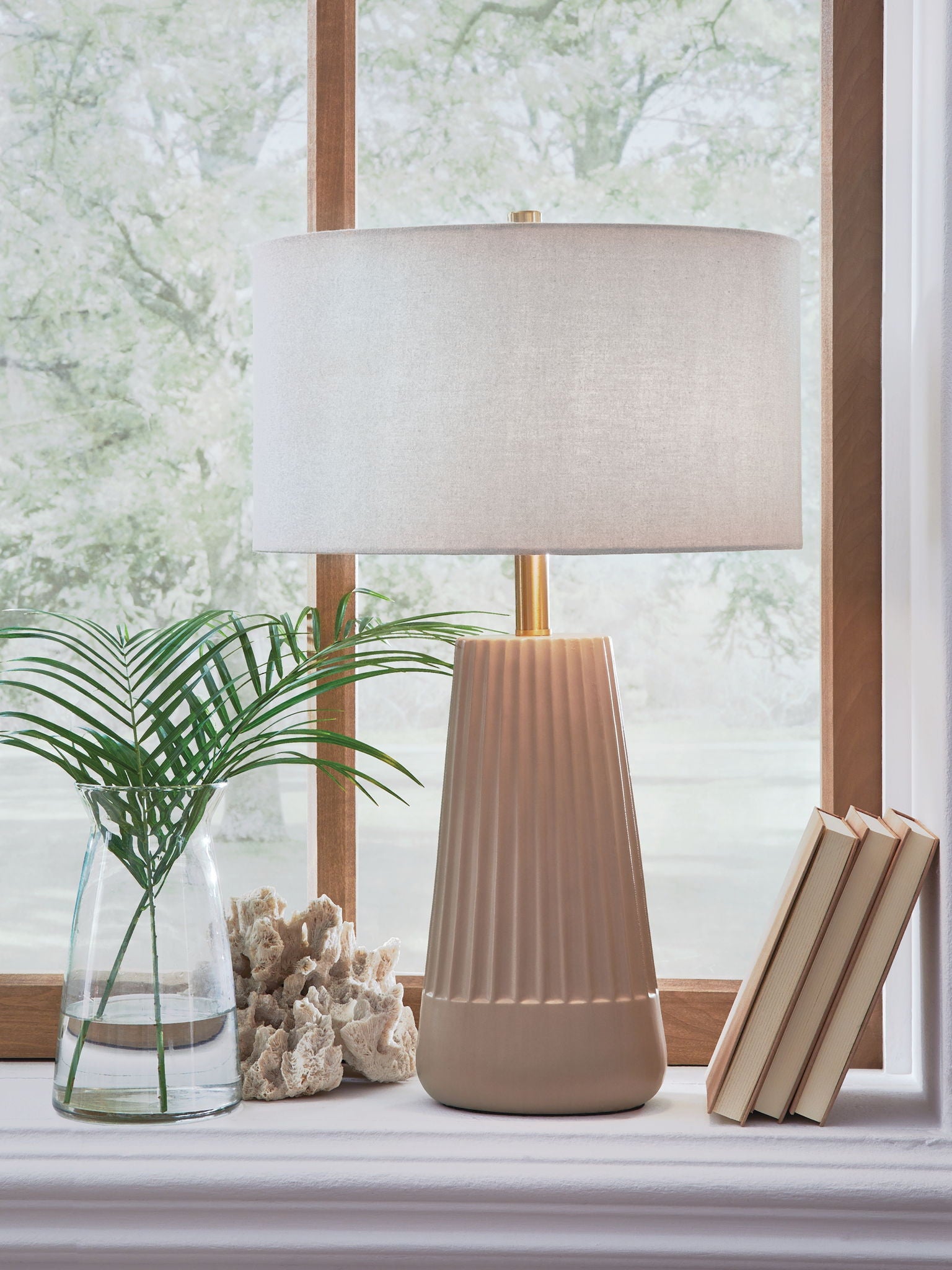 Dellner - Lampe de table en céramique - Mocha