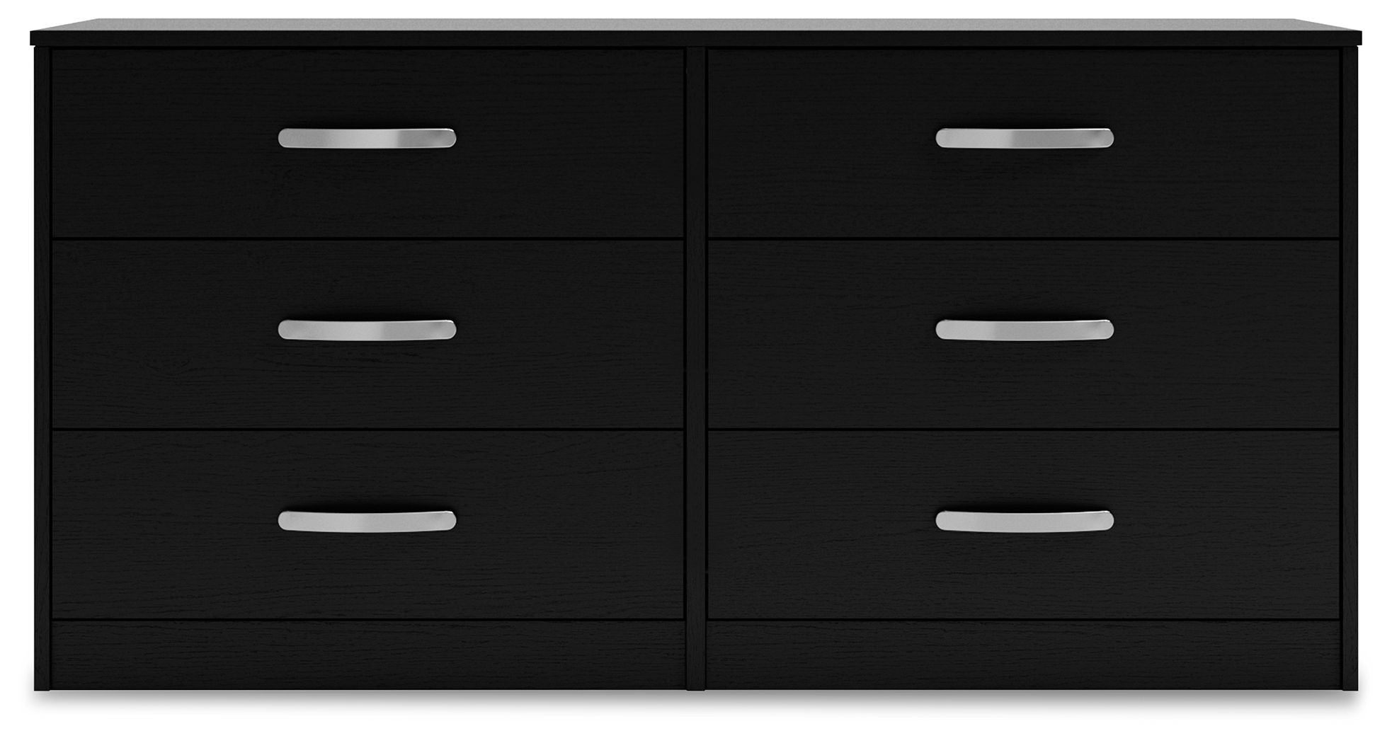 Commode à six tiroirs Finch – Hauteur 73,66 cm – Noire
