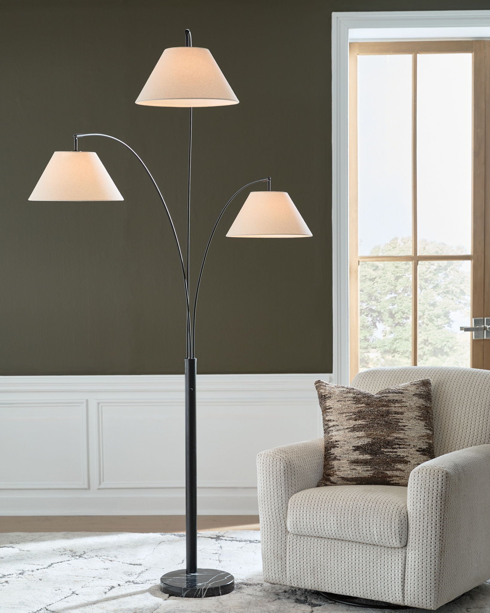 Gibbswellner - Lampe à arc en métal - Noir