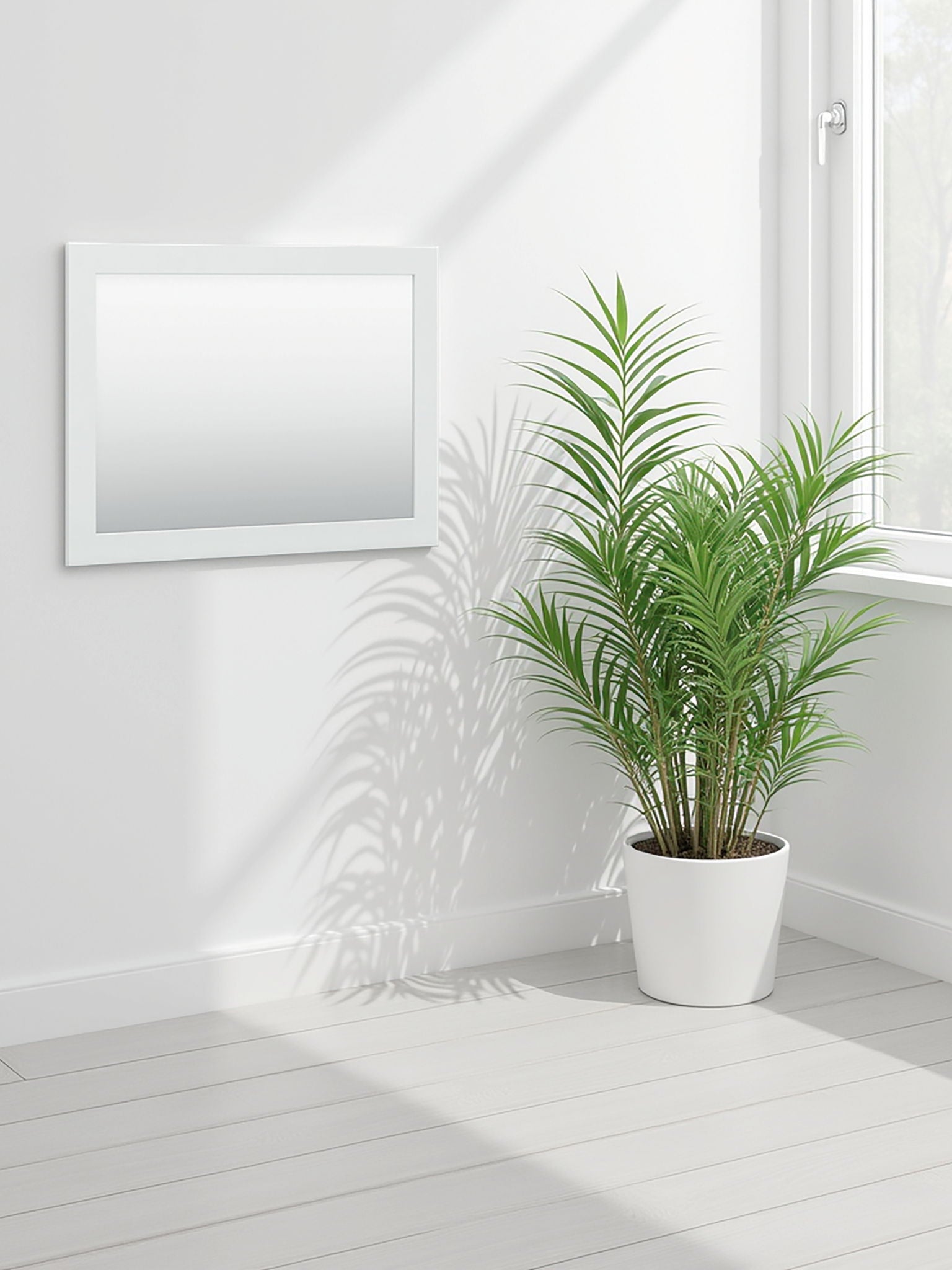 Bostwick Shoals - Miroir de chambre - Blanc