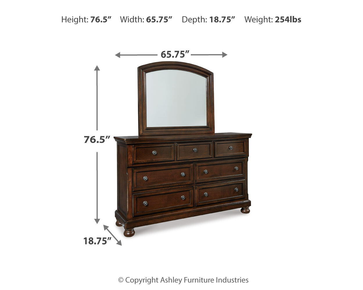 Porter - Commode, Miroir