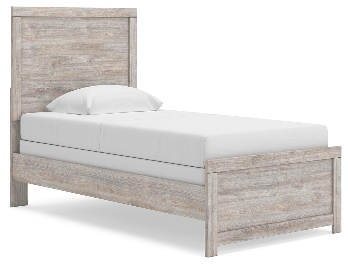 Broachmyn - Twin Panel Bed - Gray - Wood