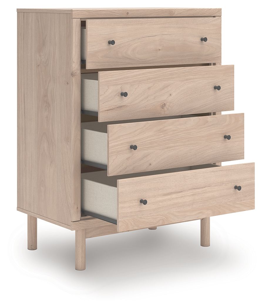 Arloster - Commode à quatre tiroirs - Beige