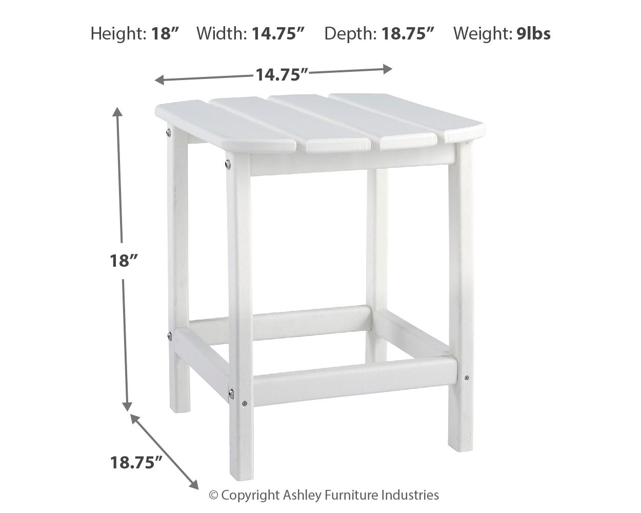 Sundown Treasure - Table d'appoint d'extérieur