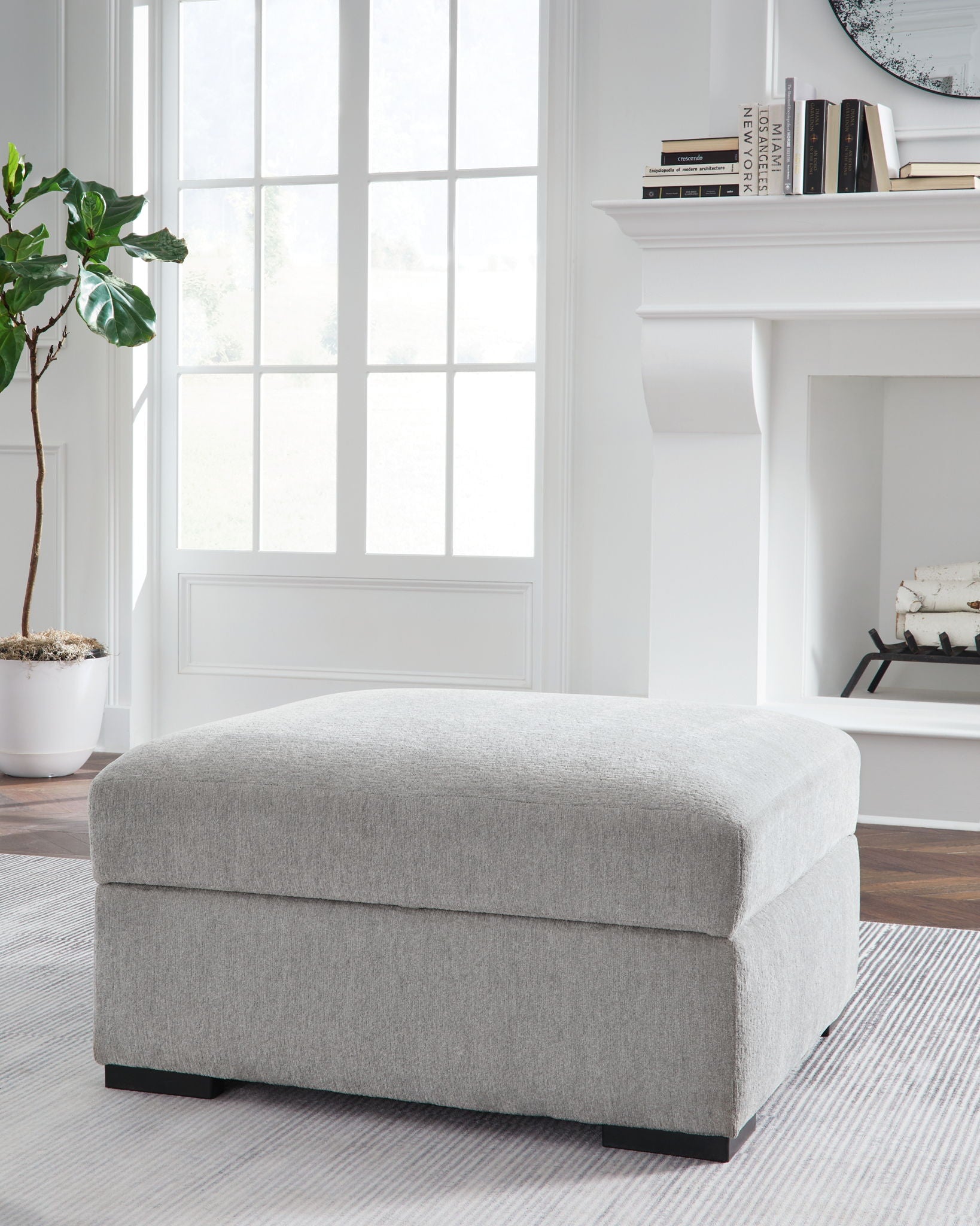 Gabyleigh - Ottoman avec rangement - Nickel