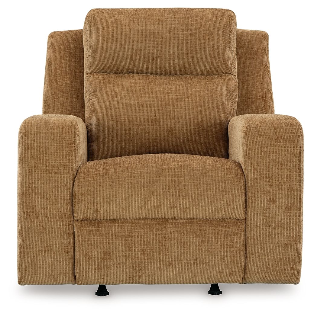 Kanlow - Fauteuil inclinable à bascule - Tissu - Miel