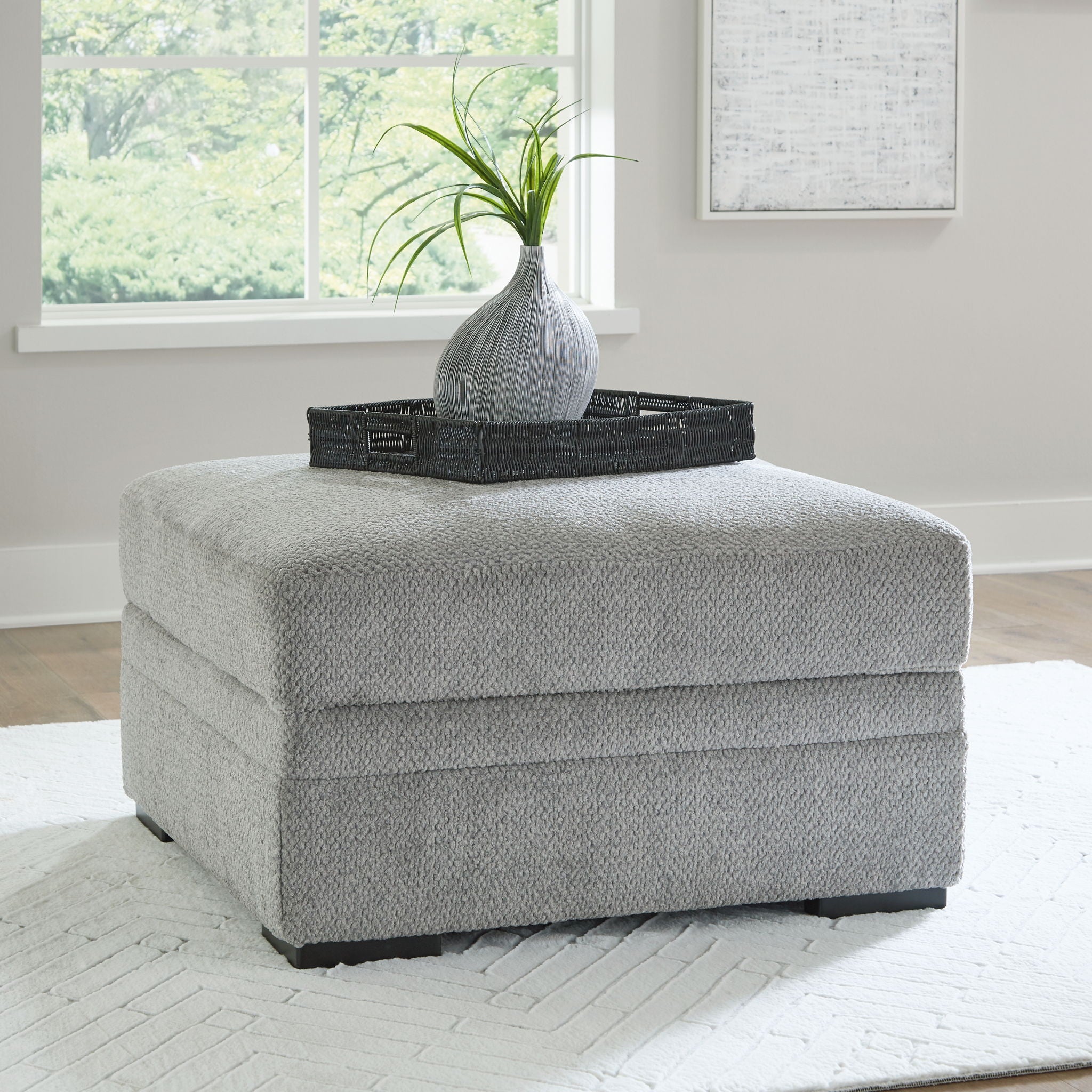 Casselbury – Pouf de rangement – Ciment