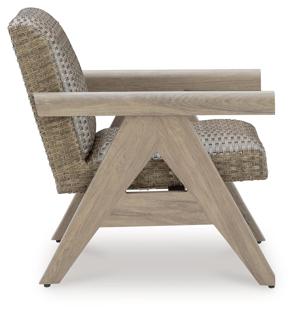Sentiers de falaise - Chaise longue à bascule - Beige
