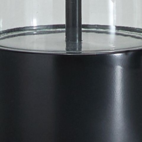 Kerrbrook - Lampe de table en verre - Transparent / Noir