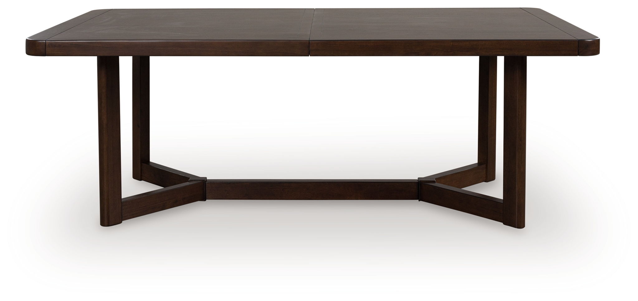 Dilenno - Table de salle à manger extensible rectangulaire - Marron foncé