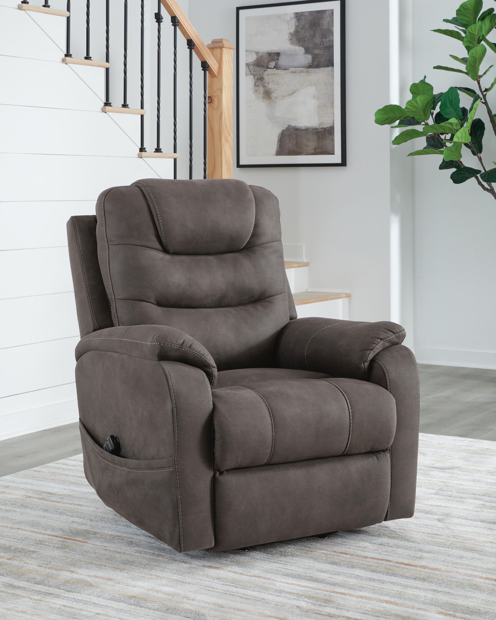 Snowfield - Fauteuil inclinable releveur électrique - Gris anthracite