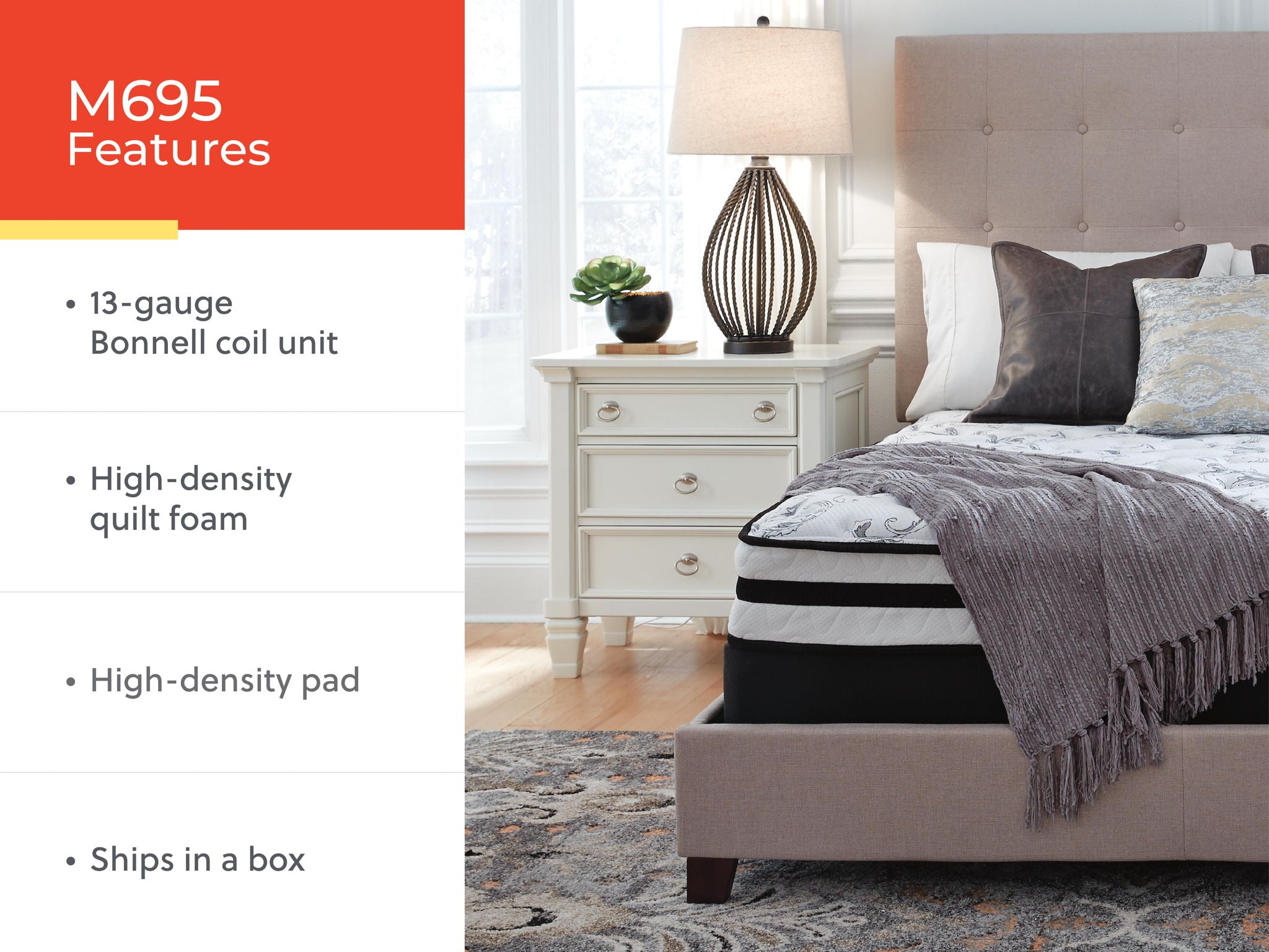 Matelas à ressorts ensachés 8 pouces - Ferme