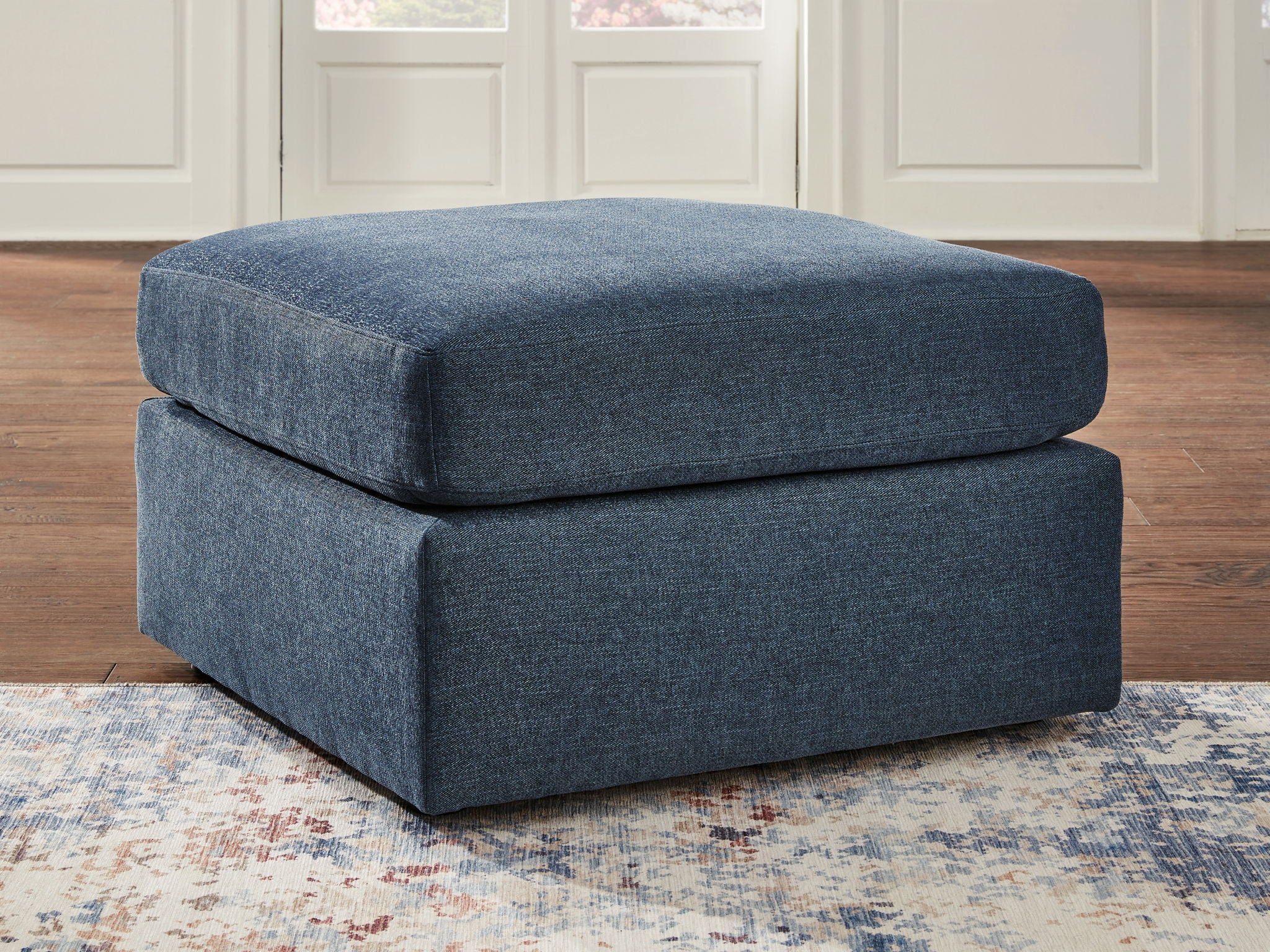 Modmax - Grand Pouf d'appoint - Tissu - Encre