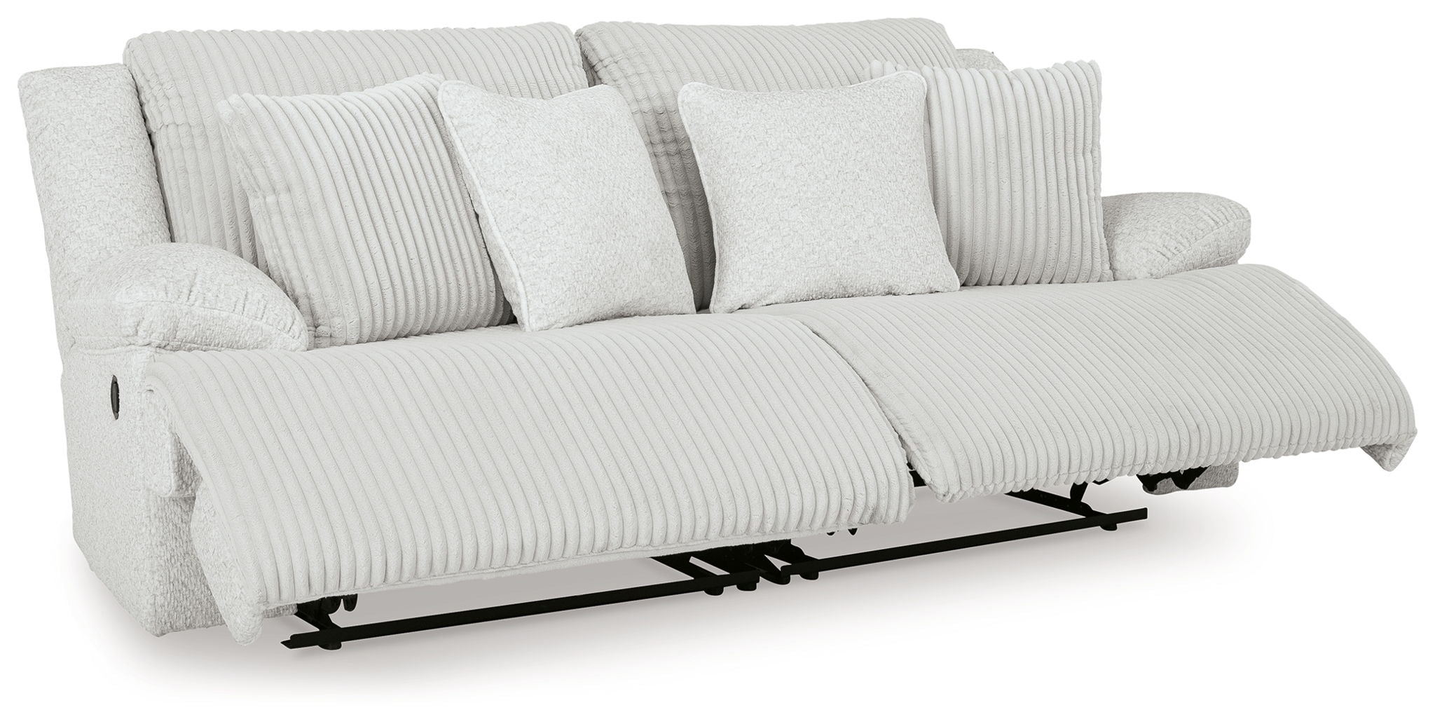 Haut de gamme - Causeuse modulaire 2 pièces avec fauteuils inclinables droit et gauche - Alliage