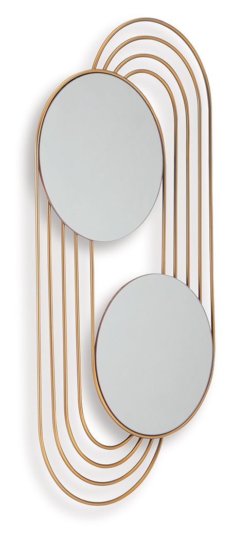 Warrenley - Miroir décoratif - Finition dorée