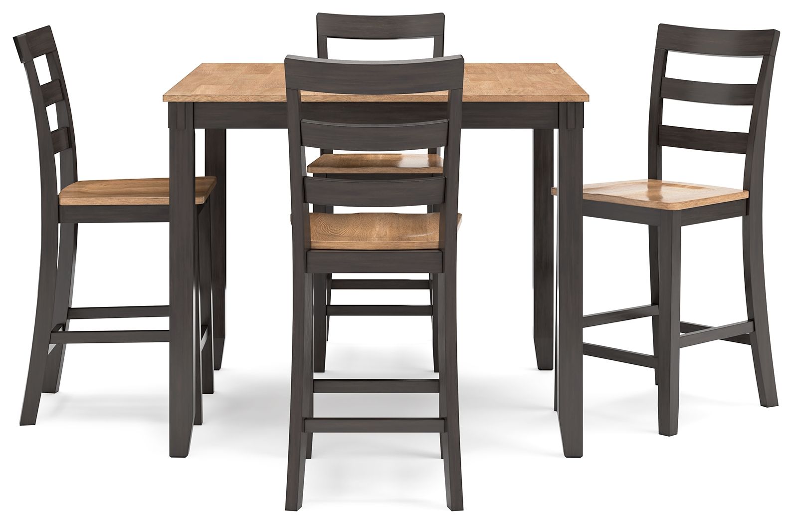 Gesthaven - Ensemble Table Haute et Chaises de Salle à Manger
