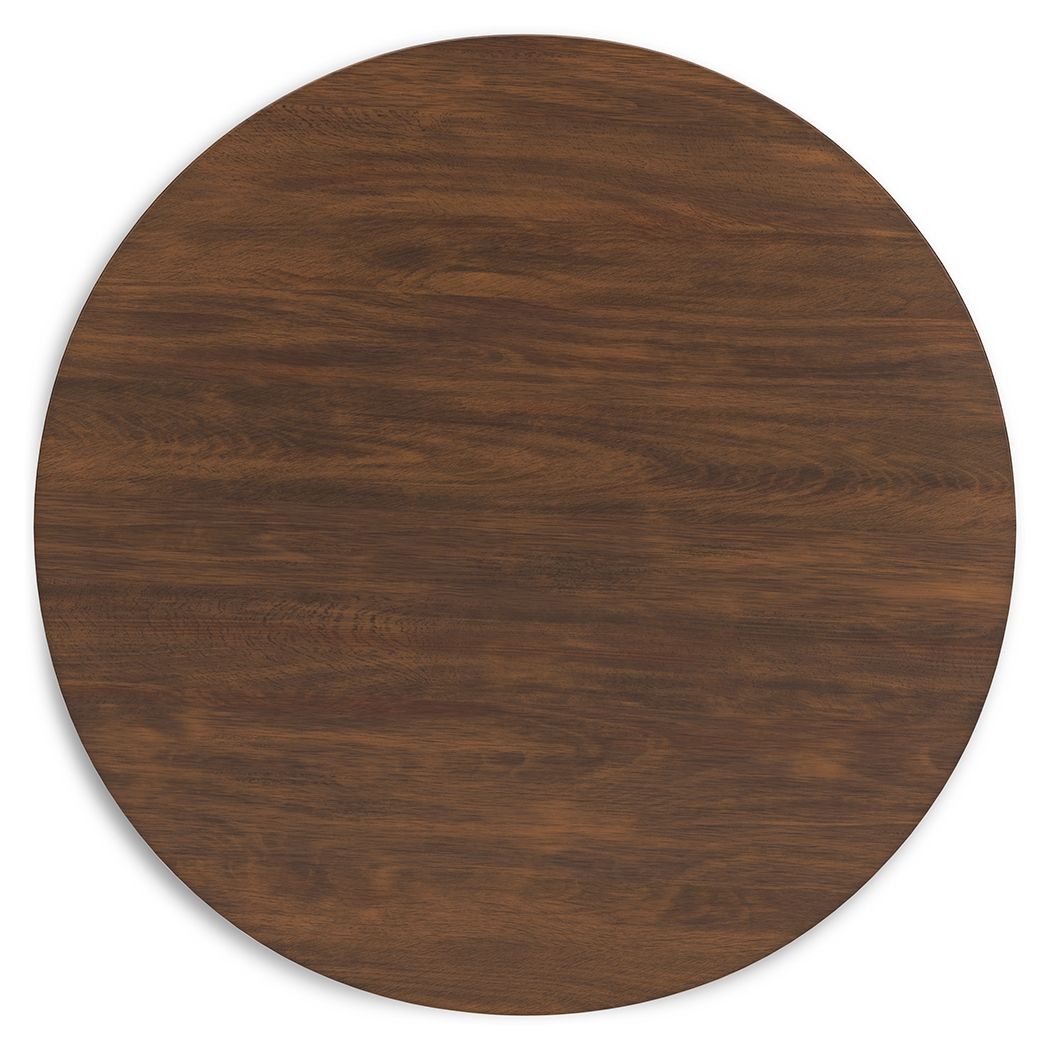 Lyncott - Table de salle à manger ronde - Marron