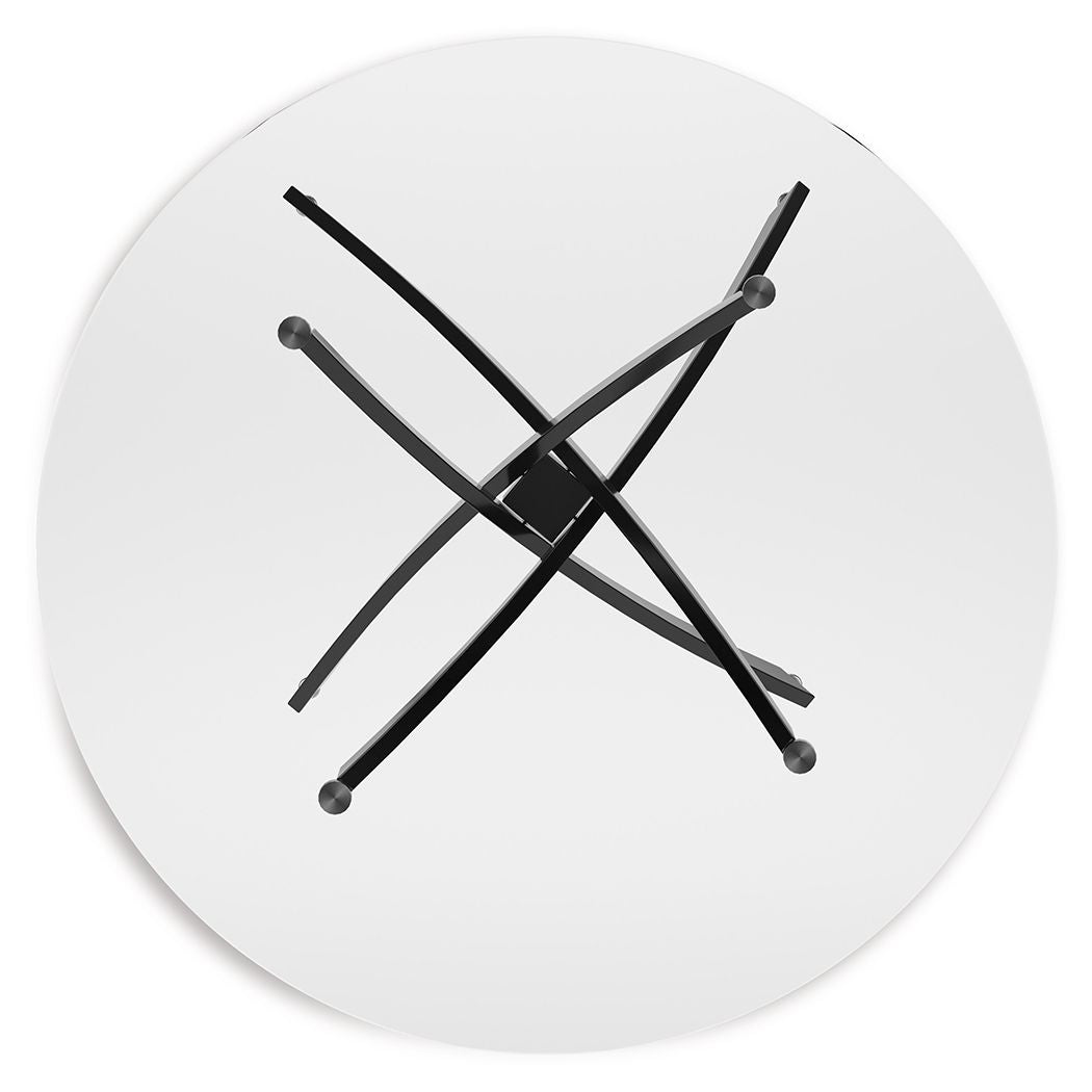 Pharwynn - Table de salle à manger ronde - Noir