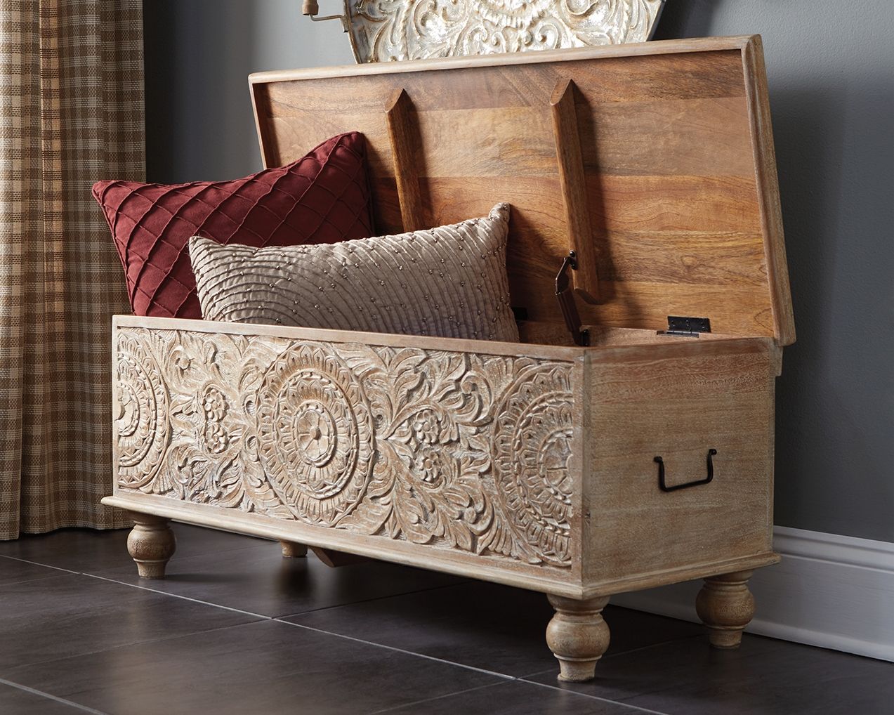 Fossil Ridge - Banc de rangement - Beige