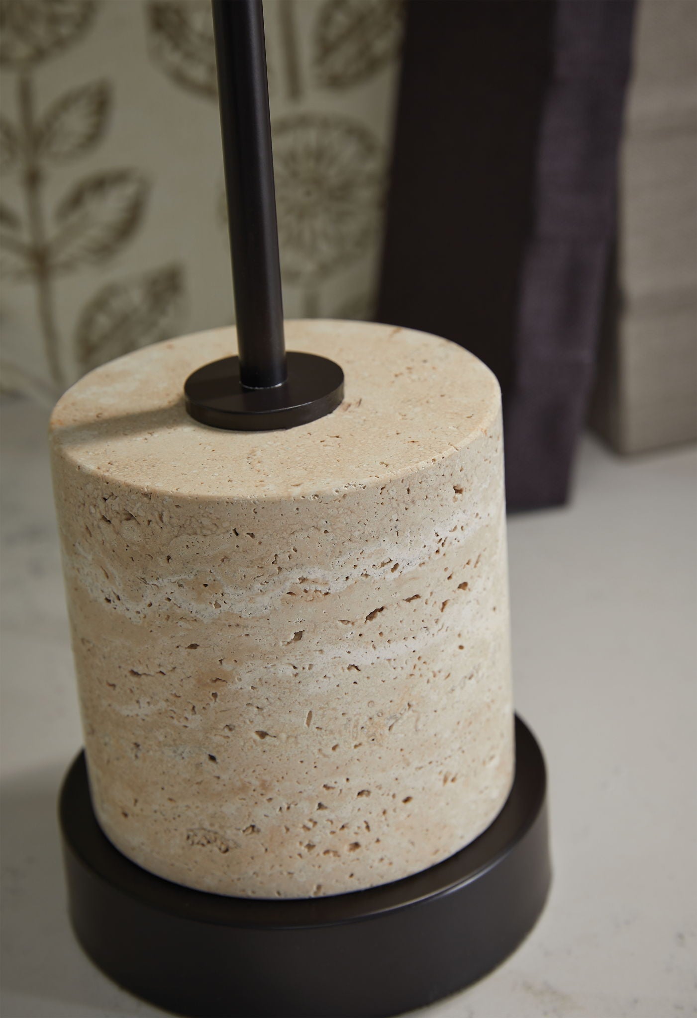 Vinmour - Lampe de bureau en métal - Marron / Beige