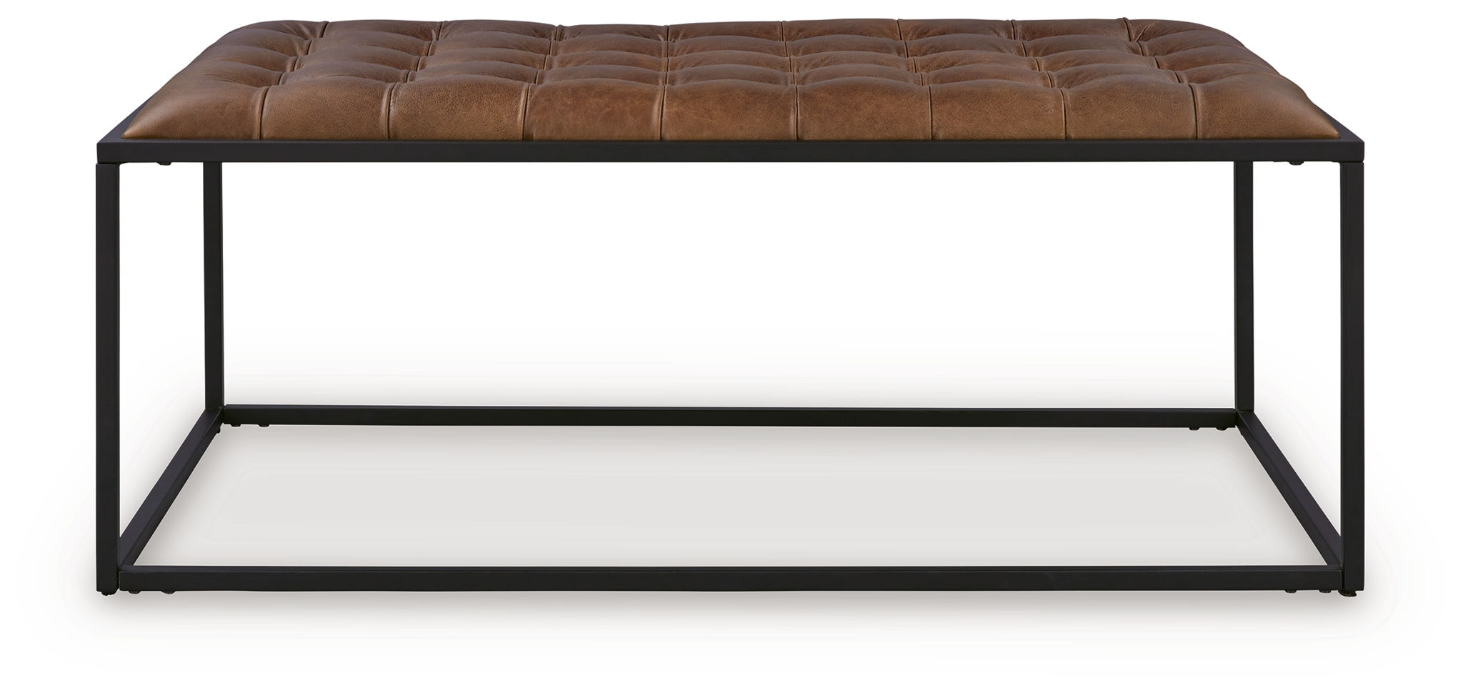 Junsor - Pouf Ottoman - Brun / Noir