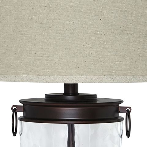 Tailynn - Lampe de table en verre - Fini transparent/bronze