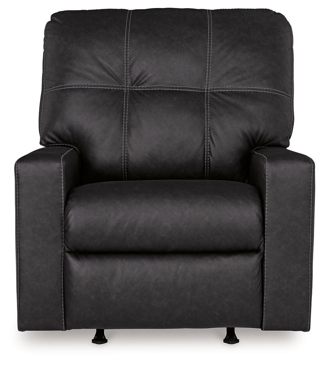 Barlin Mills - Fauteuil inclinable à bascule - Similicuir - Carbone