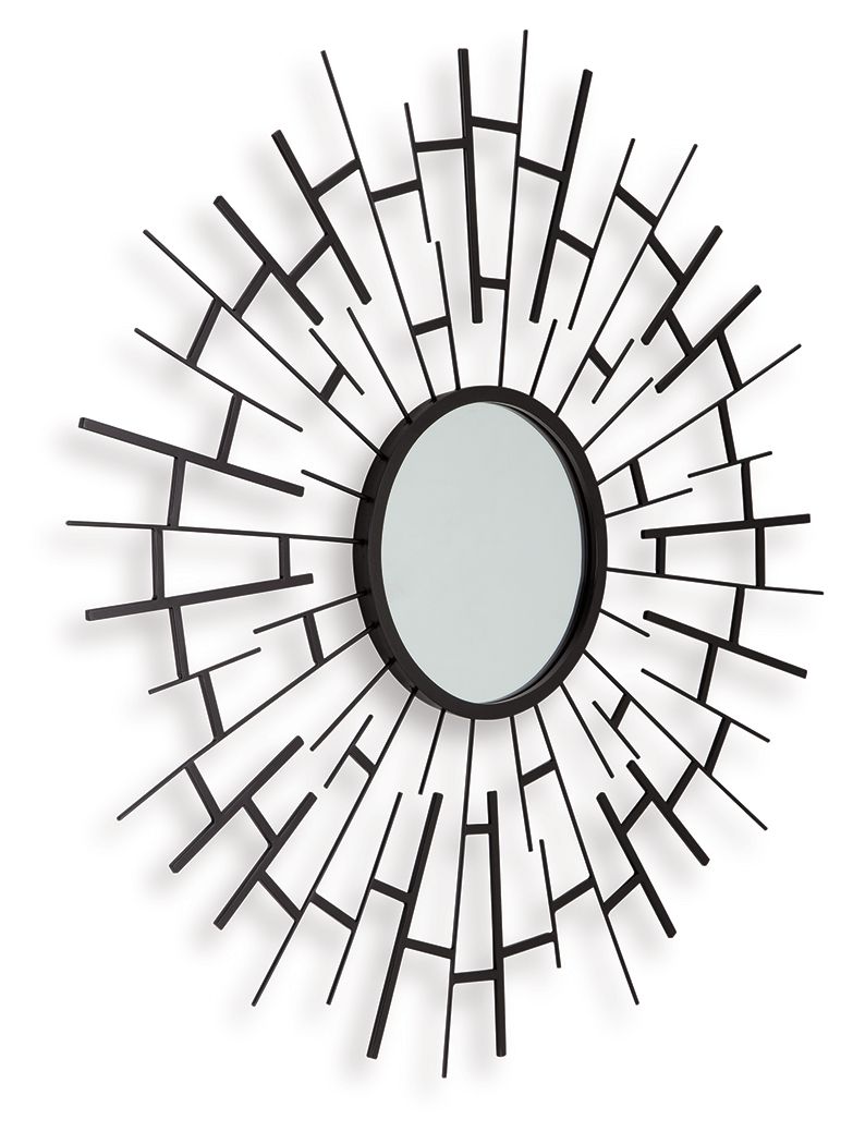 Garrenworth - Miroir décoratif - Noir