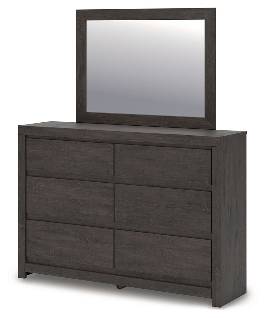 Fraluna - Commode et miroir - Anthracite