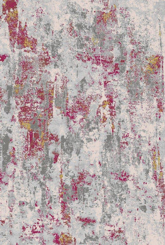 LAPAZ 0914A GREY/RED AREA RUG