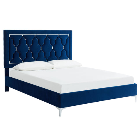 Dolce 60" Queen Platform Bed Blue