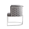 Chamberlain Dining Chair: Grey Velvet