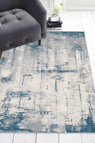 MERSIN HS153 GREY/NAVY AREA RUG