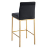 Diego 26'' Counter Stool, Set Of 2 Black/Gold Leg