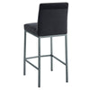 Diego 26'' Counter Stool, Set Of 2 Black/Grey Leg