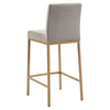 Diego 26'' Counter Stool, Set Of 2 Grey/Gold Leg