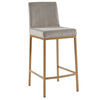 Diego 26'' Counter Stool, Set Of 2 Grey/Gold Leg