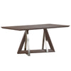 Drake/Holt 7Pc Dining Set Walnut Table/Charcoal Chair