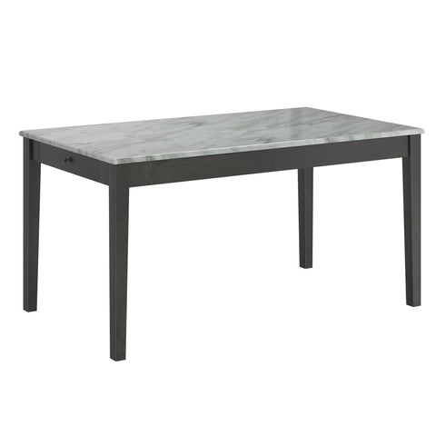 Pascal/Calvin 7Pc Dining Set Grey Table/Charcoal Chair