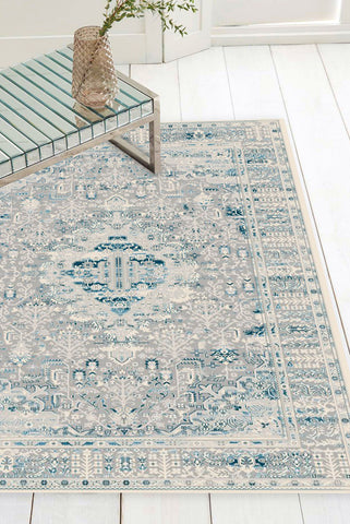 LAPAZ 8755A BEIGE/BLUE AREA RUG