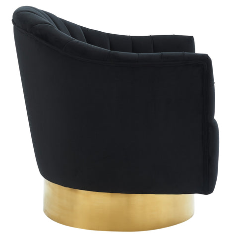 Cortina Accent Chair Black/Gold