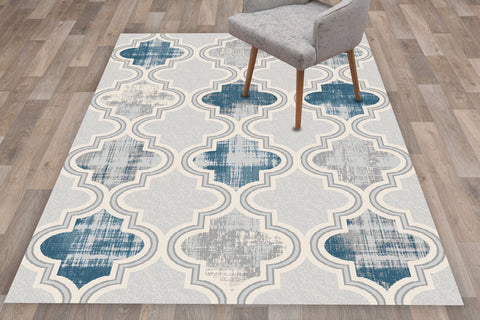 MERSIN HS115 GREY/BLUE AREA RUG