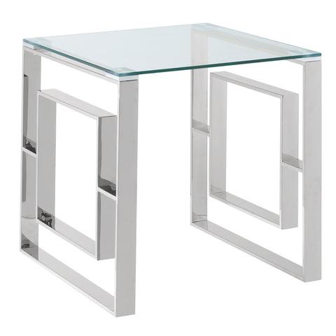 Eros Accent Table Silver