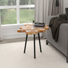 Pari Accent Table Natural/Black Leg