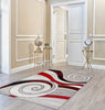 BRISTOL 5065 GREY RED AREA RUG