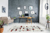 MERSIN HS130 GREY/RED AREA RUG